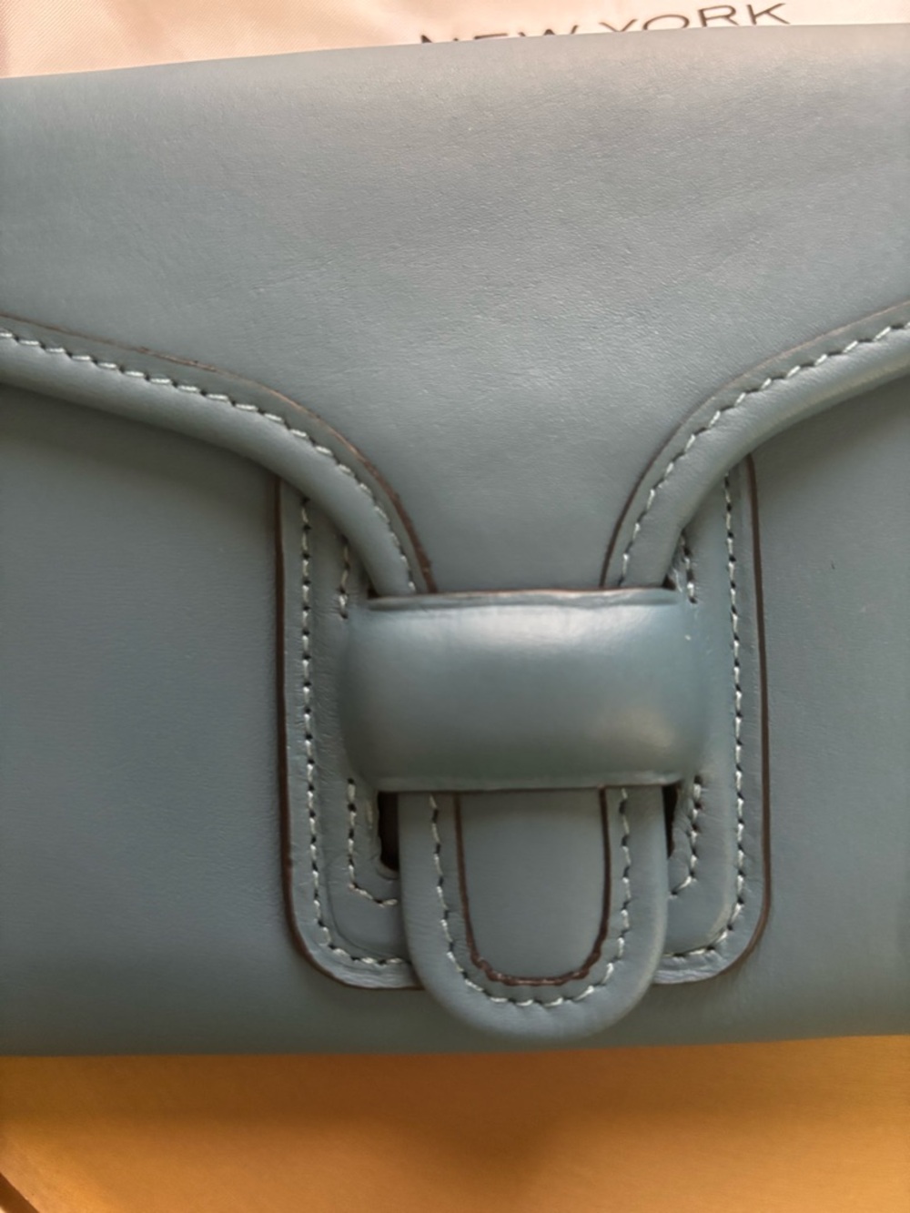 Coach 1941 Courier Wallet Pacific Blue Glovetanned Leather NWT Clutch - Picture 2 of 6